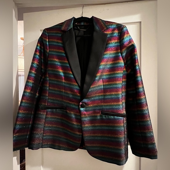 Trina Turk holiday tuxedo jacket, never worn! - Picture 2 of 3